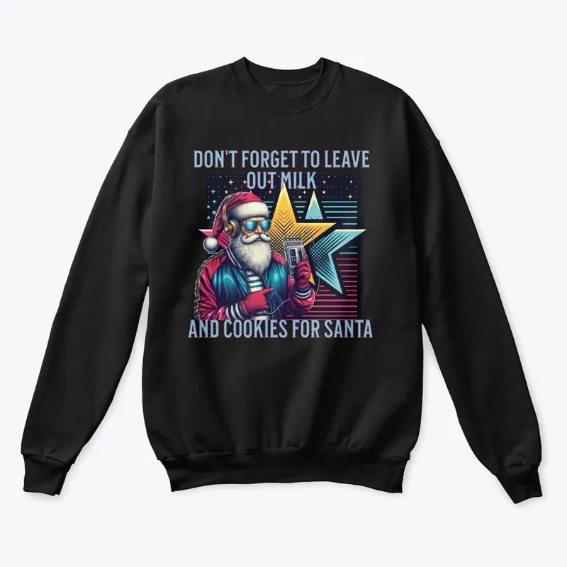 Retro 80s santa claus unisex sweatshirt