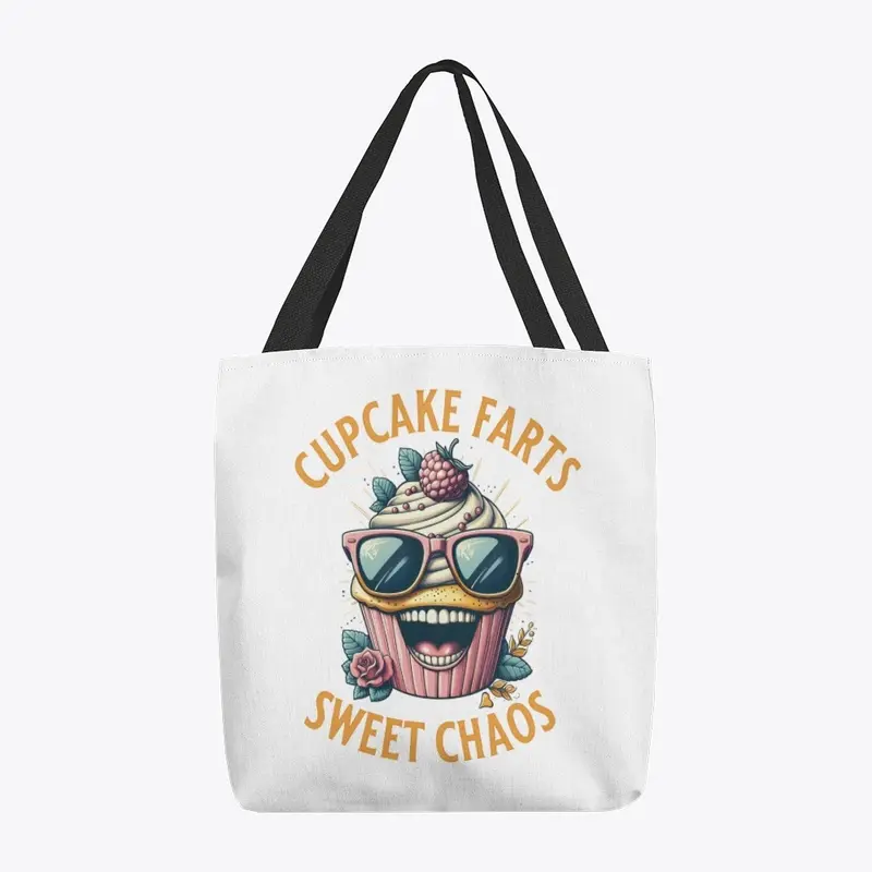 Cupcake Farts Sweet Chaos Tote Bag